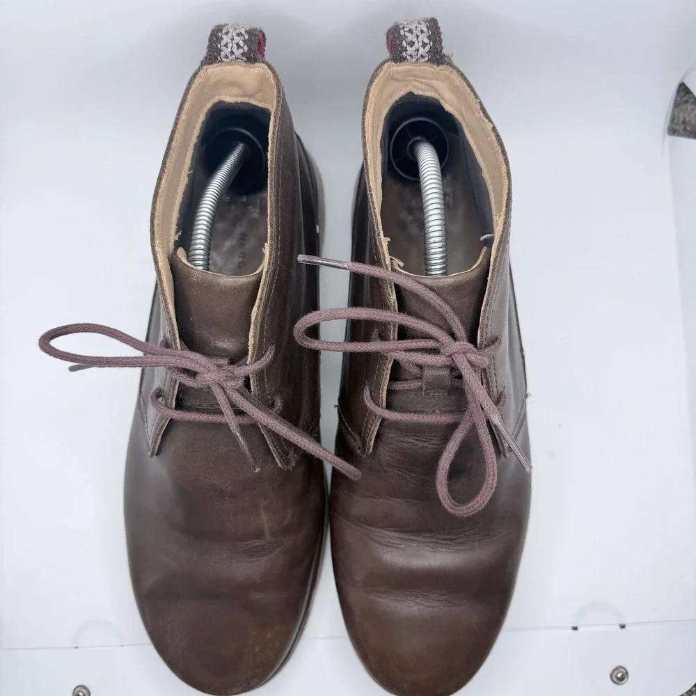 UGG Men's Freamon Waterproof Chukka Boots Brown Leather Lace Up Men's Size 11